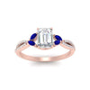 Load image into Gallery viewer, twisted-split-emerald-cut-vine-engagement-ring-with-sapphire-in-rose-gold-FDENR3211EMRGSABLANGLE3-NL-RG