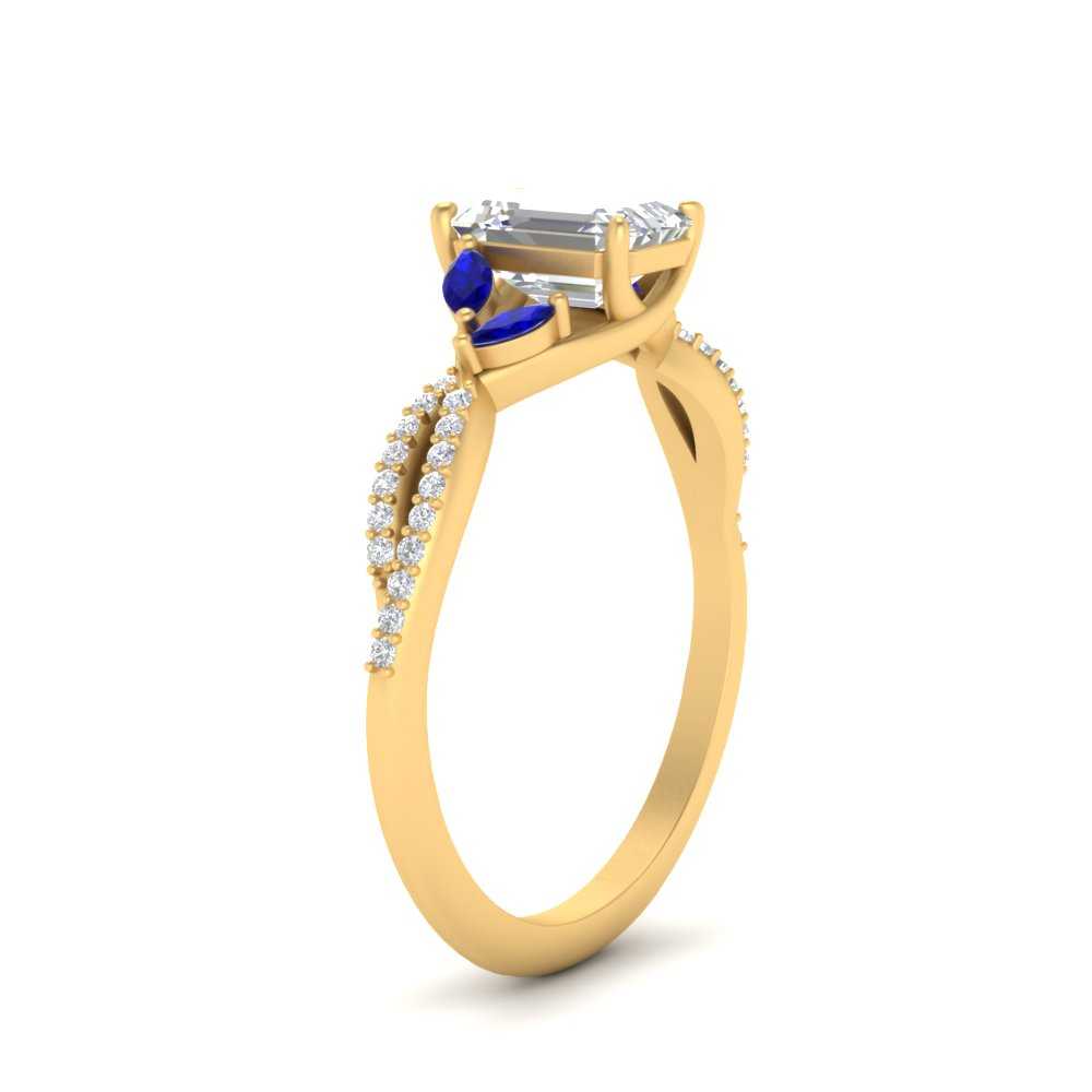twisted-split-emerald-cut-vine-engagement-ring-with-sapphire-in-yellow-gold-FDENR3211EMRGSABLANGLE3-NL-YG