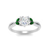 Load image into Gallery viewer, twisted-split-heart-shaped-vine-engagement-ring-with-emerald-in-white-gold-FDENR3211HTRGEMGRANGLE3-NL-WG
