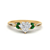 Load image into Gallery viewer, twisted-split-heart-shaped-vine-engagement-ring-with-emerald-in-yellow-gold-FDENR3211HTRGEMGRANGLE3-NL-YG