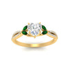 Load image into Gallery viewer, twisted-split-heart-shaped-vine-engagement-ring-with-emerald-in-yellow-gold-FDENR3211HTRGEMGRANGLE3-NL-YG