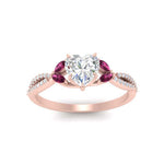 Load image into Gallery viewer, twisted-split-heart-shaped-vine-engagement-ring-with-pink-sapphire-in-rose-gold-FDENR3211HTRGSADRPIANGLE3-NL-RG
