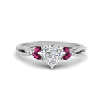 Load image into Gallery viewer, twisted-split-heart-shaped-vine-engagement-ring-with-pink-sapphire-in-white-gold-FDENR3211HTRGSADRPIANGLE3-NL-WG