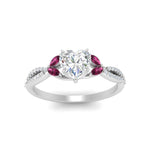 Load image into Gallery viewer, twisted-split-heart-shaped-vine-engagement-ring-with-pink-sapphire-in-white-gold-FDENR3211HTRGSADRPIANGLE3-NL-WG