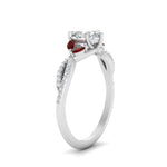 Load image into Gallery viewer, twisted-split-heart-shaped-vine-engagement-ring-with-ruby-in-white-gold-FDENR3211HTRGRUDRANGLE3-NL-WG