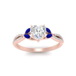Load image into Gallery viewer, twisted-split-heart-shaped-vine-engagement-ring-with-sapphire-in-rose-gold-FDENR3211HTRGSABLANGLE3-NL-RG
