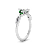 Load image into Gallery viewer, twisted-split-marquise-cut-vine-engagement-ring-with-emerald-in-white-gold-FDENR3211MQRGEMGRANGLE3-NL-WG
