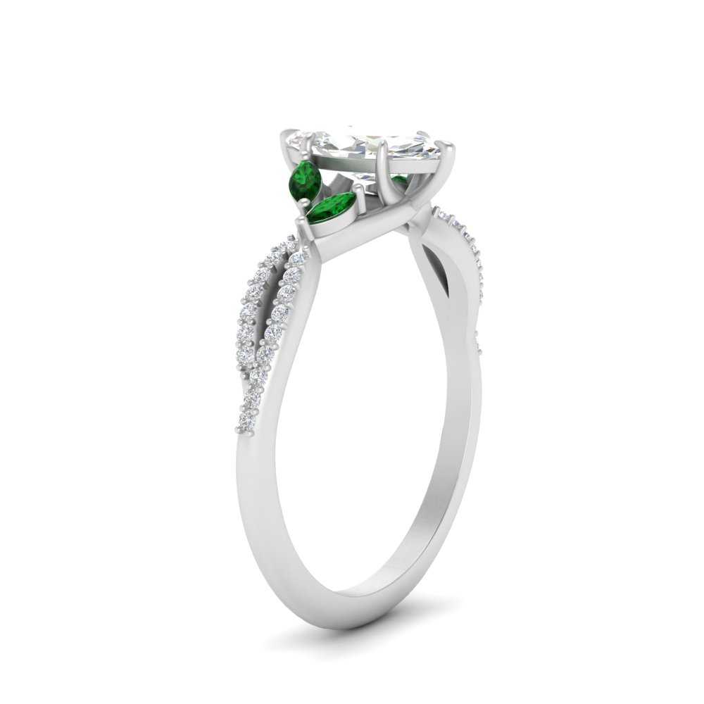 twisted-split-marquise-cut-vine-engagement-ring-with-emerald-in-white-gold-FDENR3211MQRGEMGRANGLE3-NL-WG