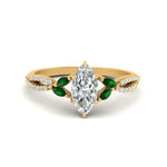 Load image into Gallery viewer, twisted-split-marquise-cut-vine-engagement-ring-with-emerald-in-yellow-gold-FDENR3211MQRGEMGRANGLE3-NL-YG
