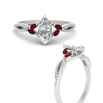 Load image into Gallery viewer, twisted-split-marquise-cut-vine-engagement-ring-with-ruby-in-white-gold-FDENR3211MQRGRUDRANGLE3-NL-WG
