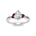 Load image into Gallery viewer, twisted-split-marquise-cut-vine-engagement-ring-with-ruby-in-white-gold-FDENR3211MQRGRUDRANGLE3-NL-WG
