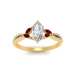 Load image into Gallery viewer, twisted-split-marquise-cut-vine-engagement-ring-with-ruby-in-yellow-gold-FDENR3211MQRGRUDRANGLE3-NL-YG

