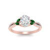 Load image into Gallery viewer, twisted-split-oval-shaped-vine-engagement-ring-with-emerald-in-rose-gold-FDENR3211OVRGEMGRANGLE3-NL-RG