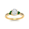 Load image into Gallery viewer, twisted-split-oval-shaped-vine-engagement-ring-with-emerald-in-yellow-gold-FDENR3211OVRGEMGRANGLE3-NL-YG