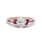 Load image into Gallery viewer, twisted-split-oval-shaped-vine-engagement-ring-with-pink-sapphire-in-rose-gold-FDENR3211OVRGSADRPIANGLE3-NL-RG

