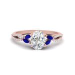 Load image into Gallery viewer, twisted-split-oval-shaped-vine-engagement-ring-with-sapphire-in-rose-gold-FDENR3211OVRGSABLANGLE3-NL-RG
