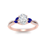 Load image into Gallery viewer, twisted-split-oval-shaped-vine-engagement-ring-with-sapphire-in-rose-gold-FDENR3211OVRGSABLANGLE3-NL-RG
