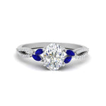 Load image into Gallery viewer, twisted-split-oval-shaped-vine-engagement-ring-with-sapphire-in-white-gold-FDENR3211OVRGSABLANGLE3-NL-WG
