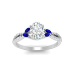 Load image into Gallery viewer, twisted-split-oval-shaped-vine-engagement-ring-with-sapphire-in-white-gold-FDENR3211OVRGSABLANGLE3-NL-WG
