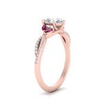 Load image into Gallery viewer, twisted-split-pear-shaped-vine-engagement-ring-with-pink-sapphire-in-rose-gold-FDENR3211PERGSADRPIANGLE3-NL-RG
