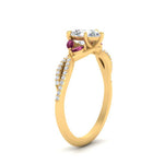 Load image into Gallery viewer, twisted-split-pear-shaped-vine-engagement-ring-with-pink-sapphire-in-yellow-gold-FDENR3211PERGSADRPIANGLE3-NL-YG
