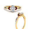 Load image into Gallery viewer, twisted-split-pear-shaped-vine-engagement-ring-with-ruby-in-yellow-gold-FDENR3211PERGRUDRANGLE3-NL-YG