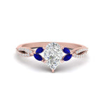 Load image into Gallery viewer, twisted-split-pear-shaped-vine-engagement-ring-with-sapphire-in-rose-gold-FDENR3211PERGSABLANGLE3-NL-RG
