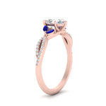 Load image into Gallery viewer, twisted-split-pear-shaped-vine-engagement-ring-with-sapphire-in-rose-gold-FDENR3211PERGSABLANGLE3-NL-RG
