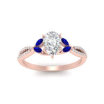 Load image into Gallery viewer, twisted-split-pear-shaped-vine-engagement-ring-with-sapphire-in-rose-gold-FDENR3211PERGSABLANGLE3-NL-RG

