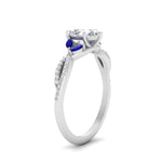Load image into Gallery viewer, twisted-split-pear-shaped-vine-engagement-ring-with-sapphire-in-white-gold-FDENR3211PERGSABLANGLE3-NL-WG

