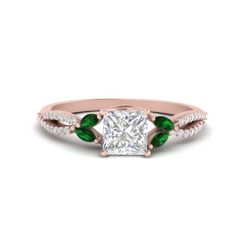 twisted-split-princess-cut-vine-engagement-ring-with-emerald-in-rose-gold-FDENR3211PRRGEMGRANGLE3-NL-RG