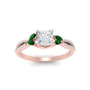 Load image into Gallery viewer, twisted-split-princess-cut-vine-engagement-ring-with-emerald-in-rose-gold-FDENR3211PRRGEMGRANGLE3-NL-RG