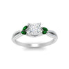 Load image into Gallery viewer, twisted-split-princess-cut-vine-engagement-ring-with-emerald-in-white-gold-FDENR3211PRRGEMGRANGLE3-NL-WG