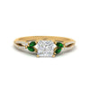 Load image into Gallery viewer, twisted-split-princess-cut-vine-engagement-ring-with-emerald-in-yellow-gold-FDENR3211PRRGEMGRANGLE3-NL-YG