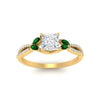 Load image into Gallery viewer, twisted-split-princess-cut-vine-engagement-ring-with-emerald-in-yellow-gold-FDENR3211PRRGEMGRANGLE3-NL-YG