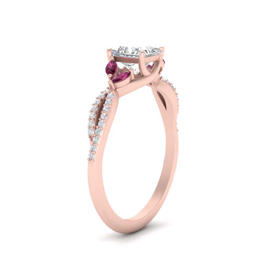 twisted-split-princess-cut-vine-engagement-ring-with-pink-sapphire-in-rose-gold-FDENR3211PRRGSADRPIANGLE3-NL-RG