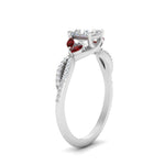 Load image into Gallery viewer, twisted-split-princess-cut-vine-engagement-ring-with-ruby-in-white-gold-FDENR3211PRRGRUDRANGLE3-NL-WG

