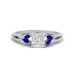 Load image into Gallery viewer, twisted-split-princess-cut-vine-engagement-ring-with-sapphire-in-white-gold-FDENR3211PRRGSABLANGLE3-NL-WG
