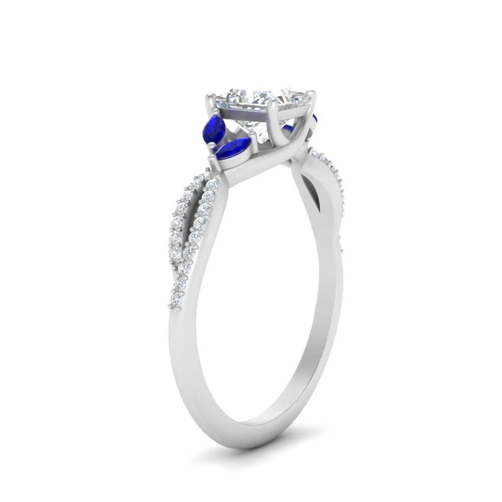 twisted-split-princess-cut-vine-engagement-ring-with-sapphire-in-white-gold-FDENR3211PRRGSABLANGLE3-NL-WG