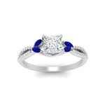 Load image into Gallery viewer, twisted-split-princess-cut-vine-engagement-ring-with-sapphire-in-white-gold-FDENR3211PRRGSABLANGLE3-NL-WG
