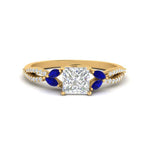 Load image into Gallery viewer, twisted-split-princess-cut-vine-engagement-ring-with-sapphire-in-yellow-gold-FDENR3211PRRGSABLANGLE3-NL-YG
