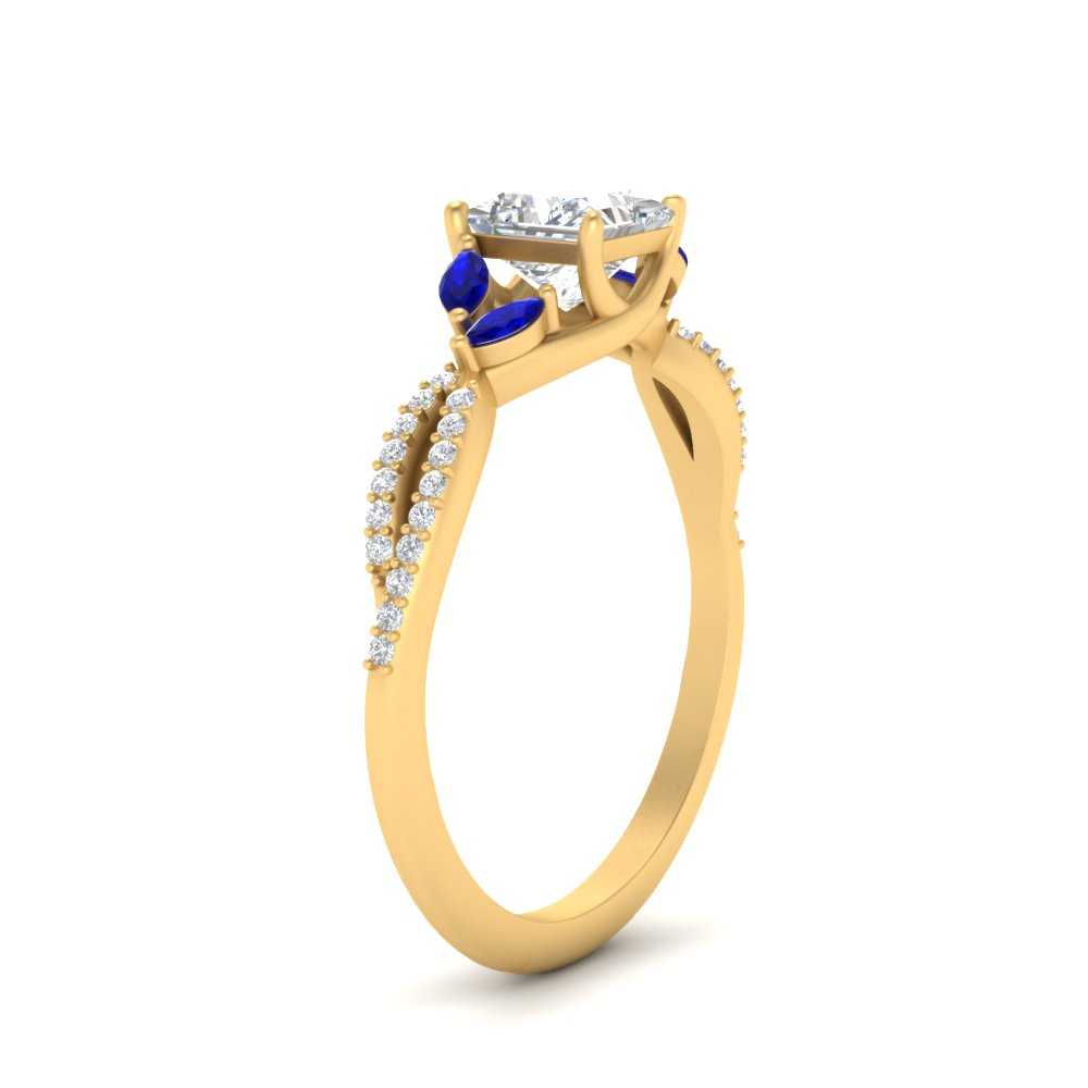 twisted-split-princess-cut-vine-engagement-ring-with-sapphire-in-yellow-gold-FDENR3211PRRGSABLANGLE3-NL-YG