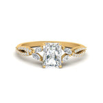 Load image into Gallery viewer, twisted-split-radiant-cut-vine-engagement-ring-in-yellow-gold-FDENR3211RARANGLE3-NL-YG
