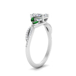 Load image into Gallery viewer, twisted-split-radiant-cut-vine-engagement-ring-with-emerald-in-white-gold-FDENR3211RARGEMGRANGLE3-NL-WG
