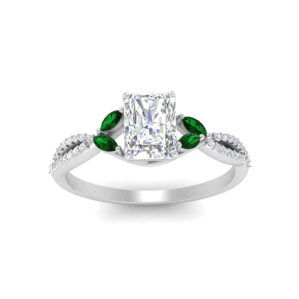 twisted-split-radiant-cut-vine-engagement-ring-with-emerald-in-white-gold-FDENR3211RARGEMGRANGLE3-NL-WG