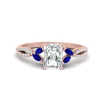 Load image into Gallery viewer, twisted-split-radiant-cut-vine-engagement-ring-with-sapphire-in-rose-gold-FDENR3211RARGSABLANGLE3-NL-RG
