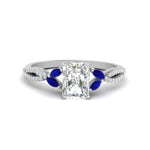 Load image into Gallery viewer, twisted-split-radiant-cut-vine-engagement-ring-with-sapphire-in-white-gold-FDENR3211RARGSABLANGLE3-NL-WG
