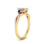 Load image into Gallery viewer, twisted-split-radiant-cut-vine-engagement-ring-with-sapphire-in-yellow-gold-FDENR3211RARGSABLANGLE3-NL-YG
