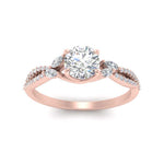 Load image into Gallery viewer, twisted-split-round-cut-vine-engagement-ring-in-rose-gold-FDENR3211RORANGLE3-NL-RG
