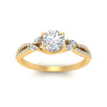 Load image into Gallery viewer, twisted-split-round-cut-vine-engagement-ring-in-yellow-gold-FDENR3211RORANGLE3-NL-YG
